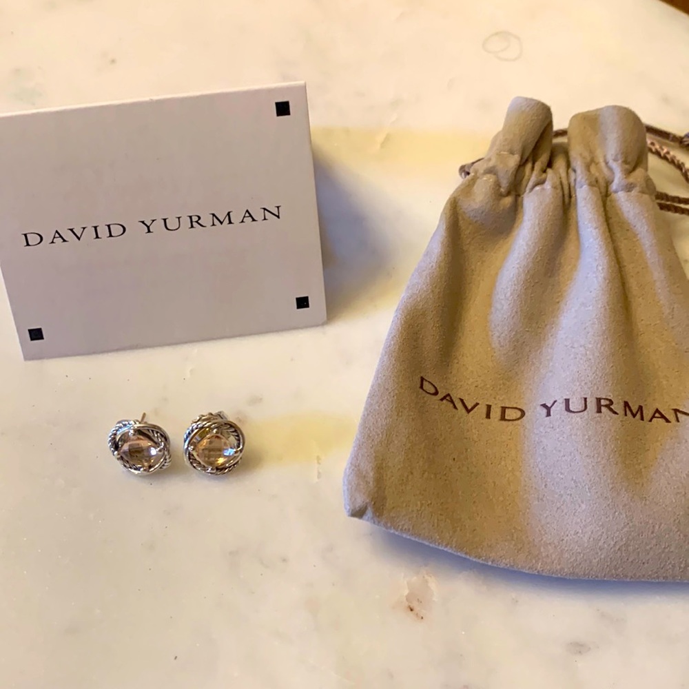 David Yurman Infinity Earrings Morganite